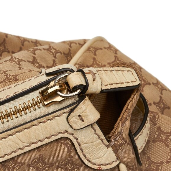 Celine Macadam Tote Handbag in Brown Canvas Leather Ladies - Picture 8 of 11